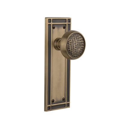 Mission Plate with Craftsman Door Knob