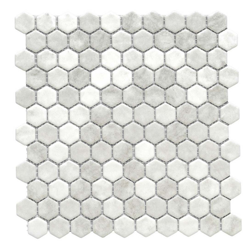 Eterna 1" x 1" Straight Edge Glass Mosaic Wall And Floor Tile, Shabby Gray