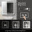 Naliyah LED Bathroom Mirror, Dimmable Vanity Mirror Anti-Fog Wall Mounted With Lights-1899251952
