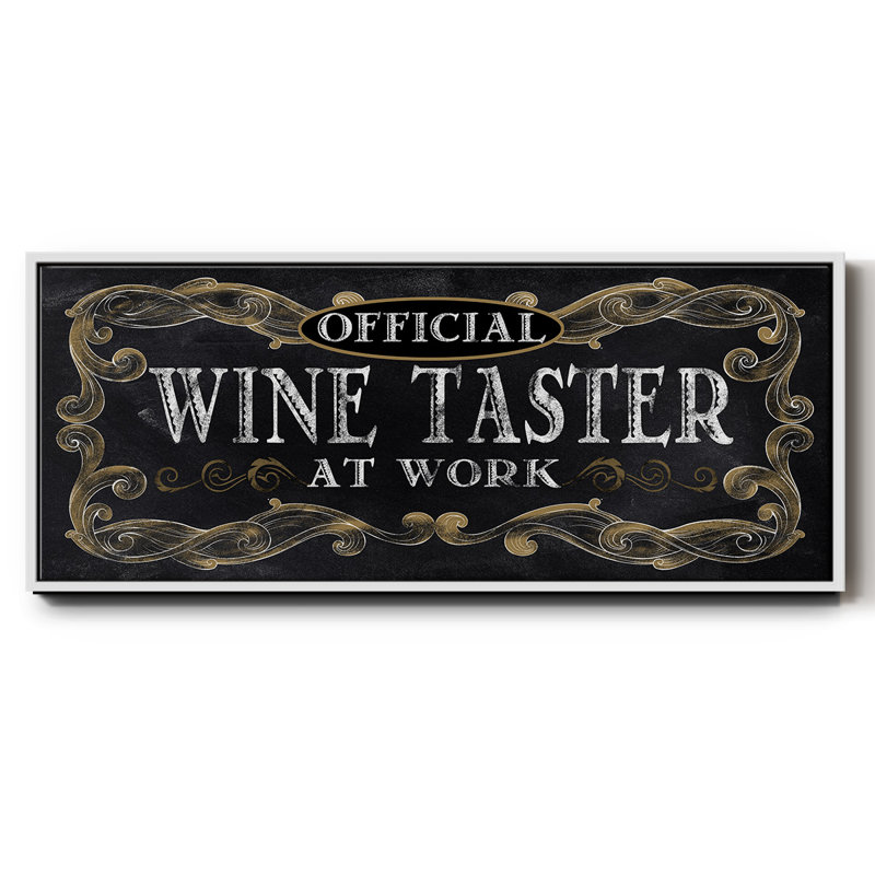 Dégustation de vin - toile encadrée
