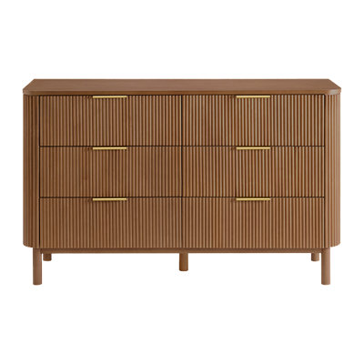 Nova 60" 6-Drawer Dresser with Reeded Front