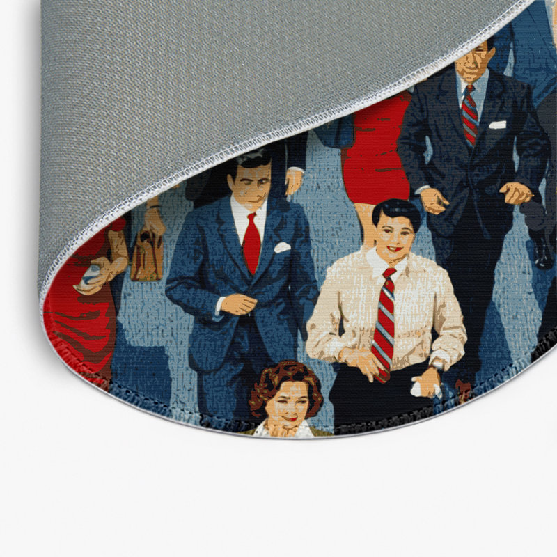 Tapis intérieur et extérieur gris Transport, Rond 5 pi