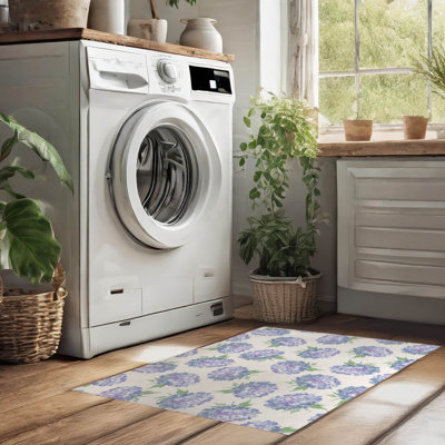Tapis à linge antidérapant Hydrangea Love