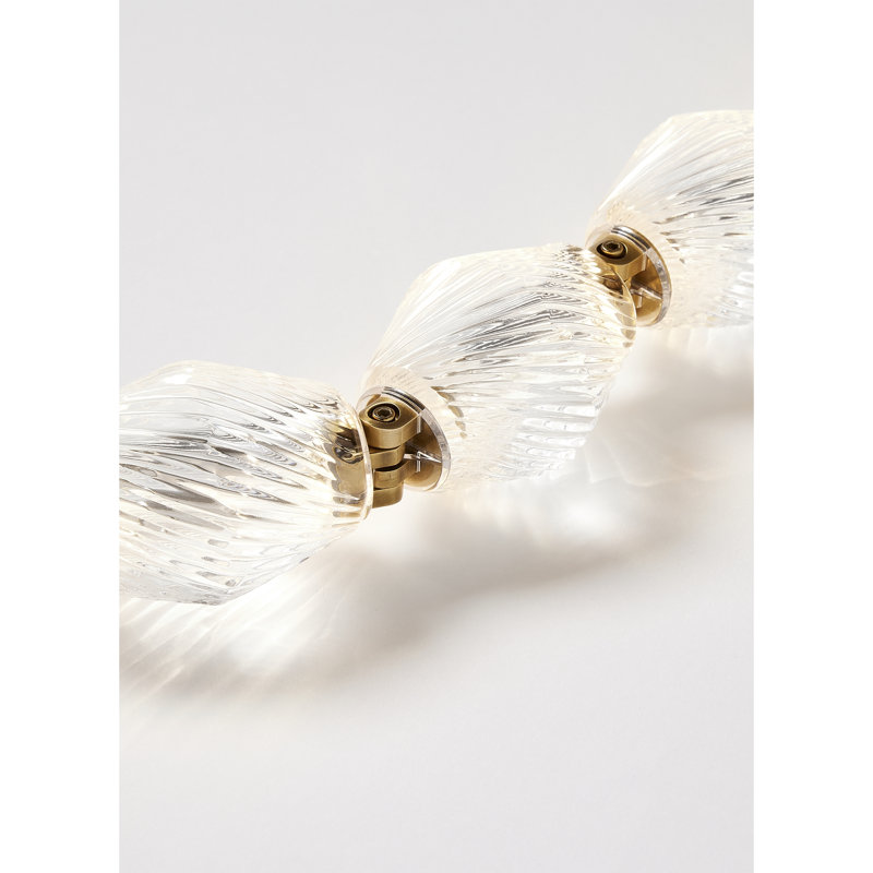 Collier 8 - Light LED Pendant, 3000K, Surface Natural Brass, 26.2" H x 2" W x 2" D