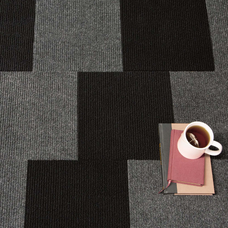 Dalle de tapis 12 "x 12", Noir