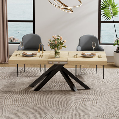 Arrika Extendable Dining Table with Hidden Storage for 4–10