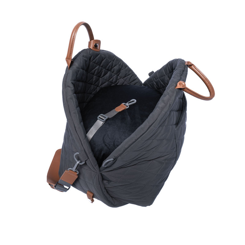 Mew Mew Travel Pet Car Bed, Black, Black