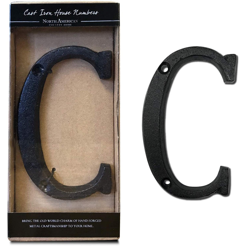 5.5'' H Metal House Number, C