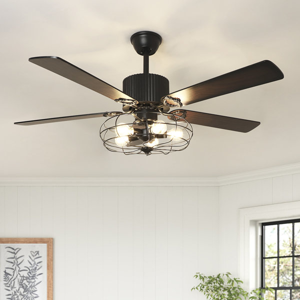 17 Stories Elyis 52'' Ceiling Fan with Light Kit & Reviews | Wayfair