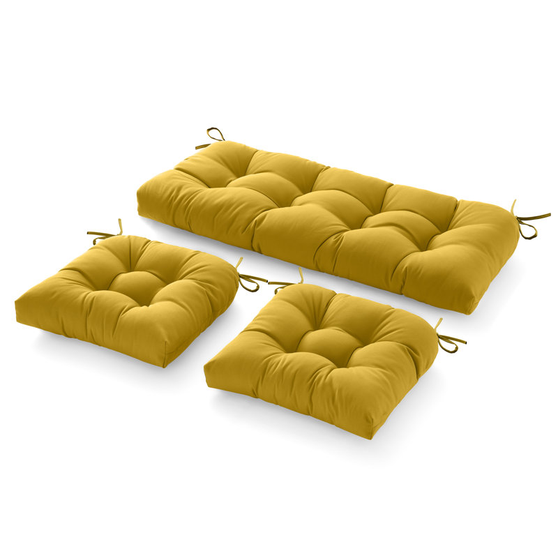 Outdoor 5'' Seat / Back Cushion, Dark Yellow