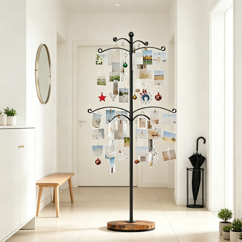 90 Clips Holder for Restaurant Home Decor, Tabletop Family Tree Photo Frame