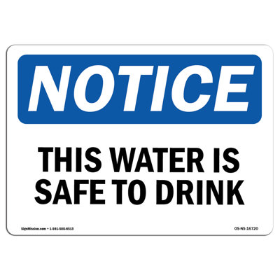 SignMission This Water Is Safe To Drink Sign | Wayfair