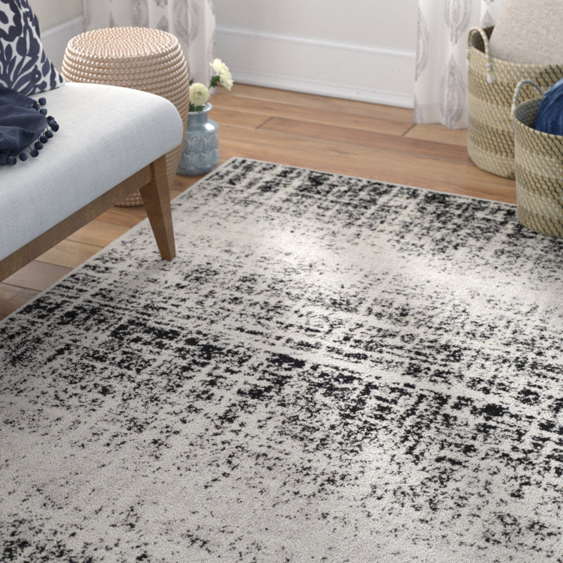 Tapis noir Riebe, Rectangle 8 pi x 10 pi