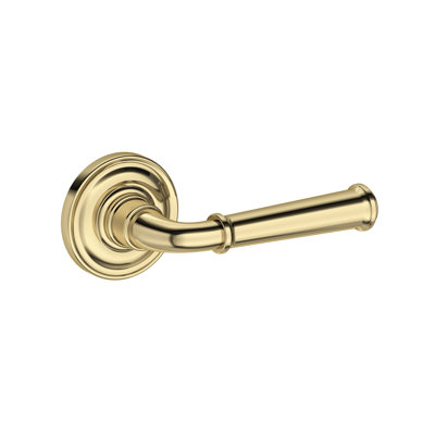 Dunsmoor Half Dummy Lever with Traditional Round Rose in Unlacquered Brass
