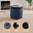 Round Corduroy Storage Ottoman with Reversible Tray Lid-796729041