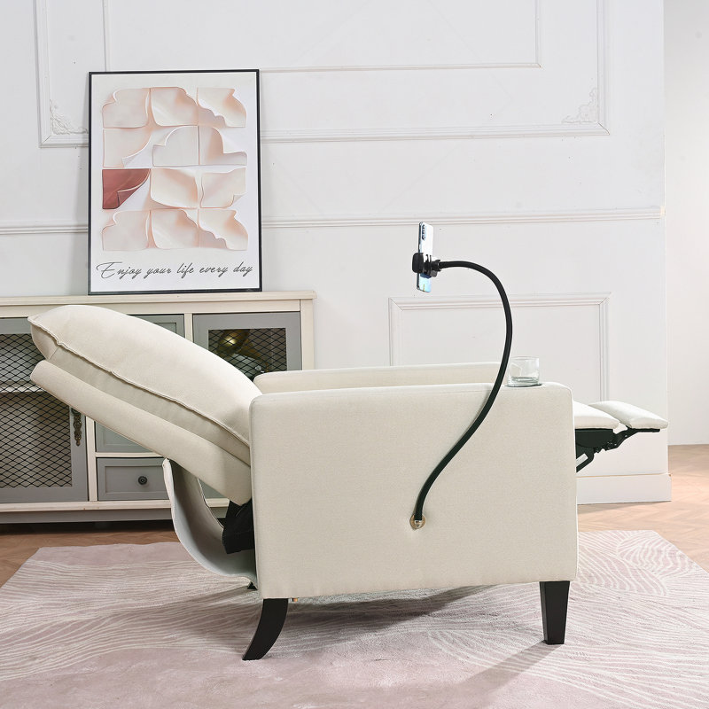Comfortable Adjustable Recliner Chair For Relaxation, Enhancing Home Comfort, Beige