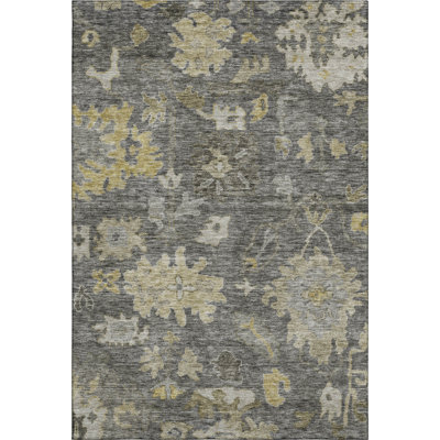 Premium Machine Washable Konopka AMF1108 Global Rug