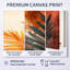 «Terracotta Palm Vibes - Pink Palms», ensemble de 3 reproductions d'art sur toile-129076436-129076441