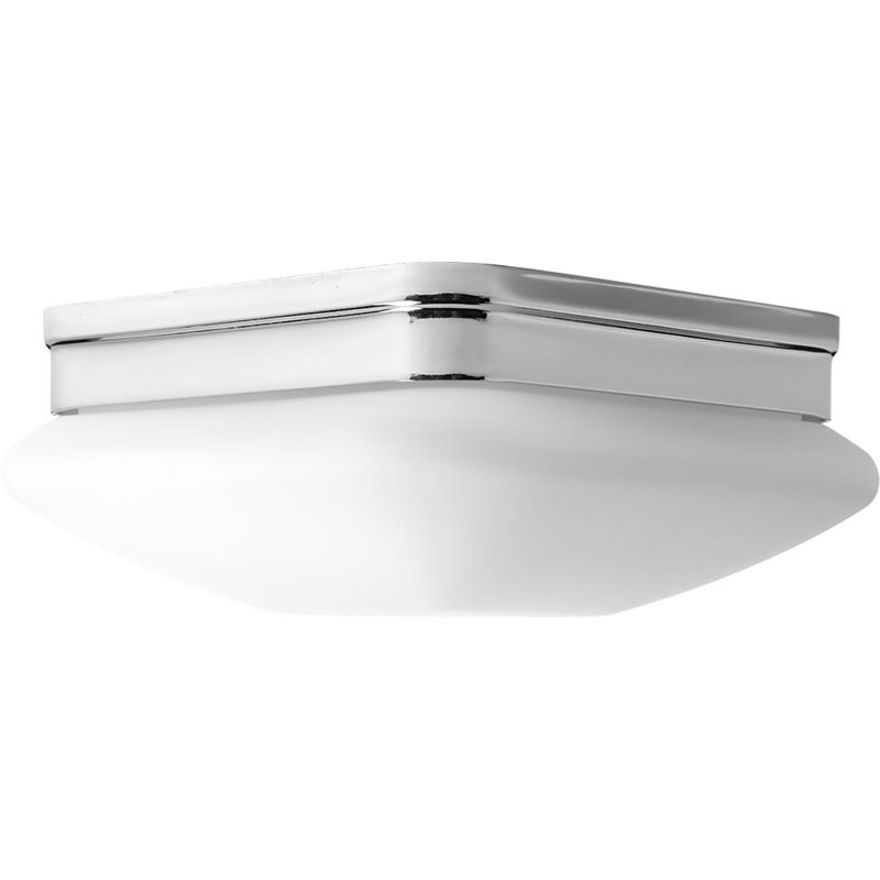 Plafonnier encastré 2 lumières Nason, H 4,8 po x l 9 po x P 9 po