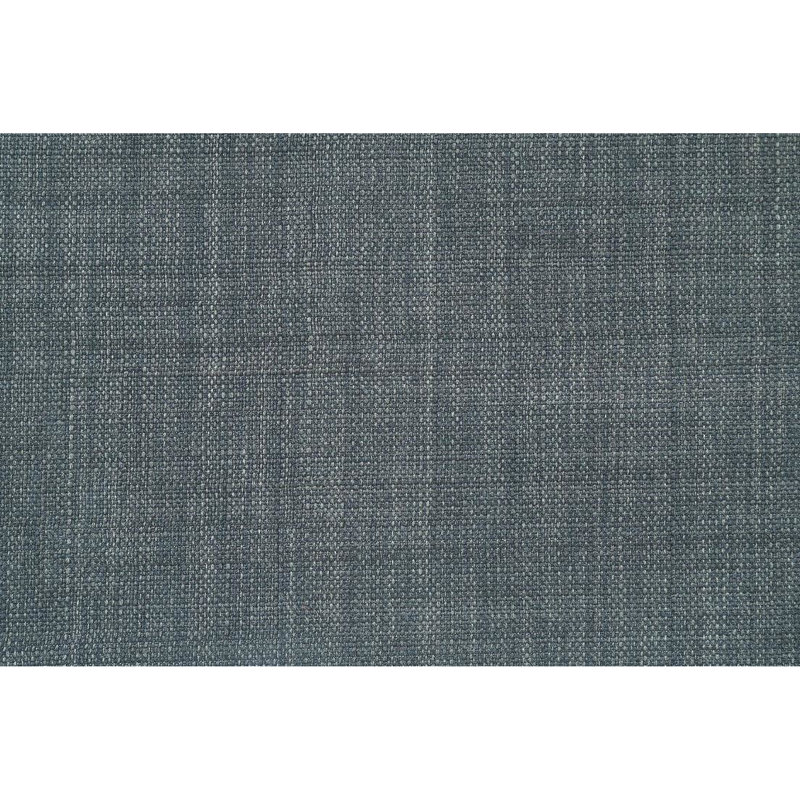 Canapé modulaire moderne 5 pièces For Living - Tissu gris acier avec 2 coins, 1 chaise sans accoudoirs, repose-pieds gris