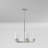 5 - Light Steel Dimmable Chandelier-281074381