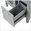 Meuble-lavabo moderne 24 po avec lavabo, meuble-lavabo avec deux tiroirs et porte, tablette réglable, bois massif et panneau de fibres à densité moyenne-1155655653