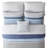  Dorian 8 Piece printed stripe comforter set with bed sheets-132194439