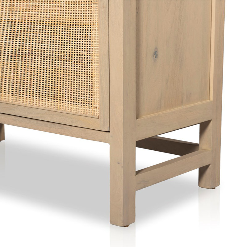 Caprice Solid Wood Bookcase, Natural Mango