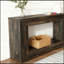 47” Farmhouse Console Table With Storage – Narrow Rustic Entryway Table With Open Shelf-2136000610