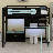 Wood Loft Bed With Desk-1401932523