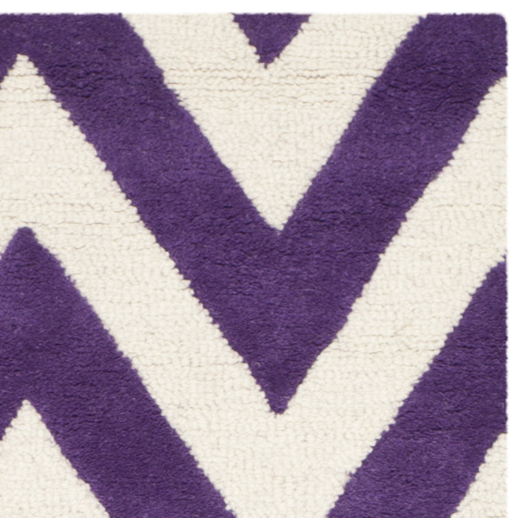 Jamison Chevron Wool Hand Woven Area Rug