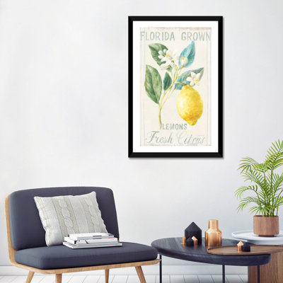 « Floral Lemon I » par Danhui nai, reproduction d’art