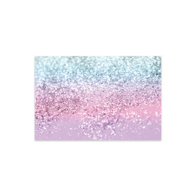 Unicorn Girls Glitter IV, impression sur verre acrylique