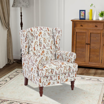 Chaise d'appoint l 27,95 po avec pieds en bois