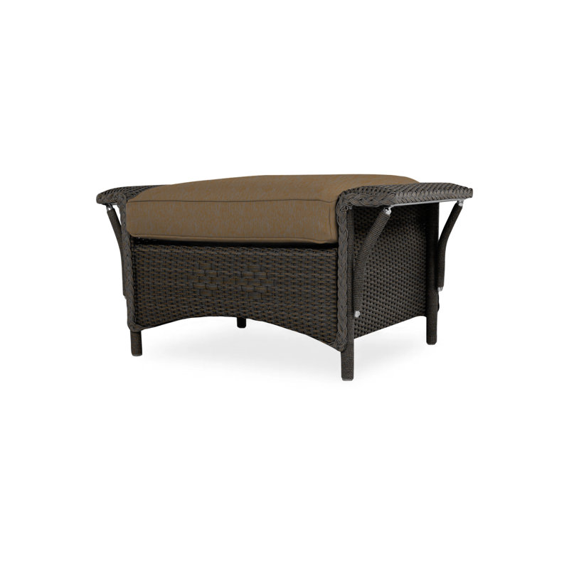 Nantucket Outdoor Ottoman, Beach Natural, Mink
