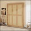 Armoire de lit en bois massif avec rotin Murphy-59938280-59938282