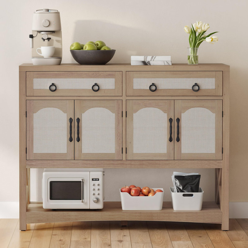 Buffet 47,2 "avec rangement Buffet, Chêne