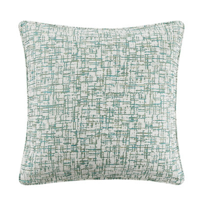 Keziah Green Geometric Cross Hatch Pattern Modern Contemporary Euro Sham 27X27inch