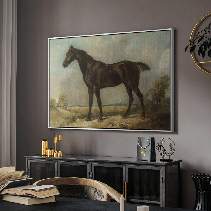 Animal rétro - XXXIX, Toile encadrée flottée blanche, H 17 po x l 25 po x P 2 po