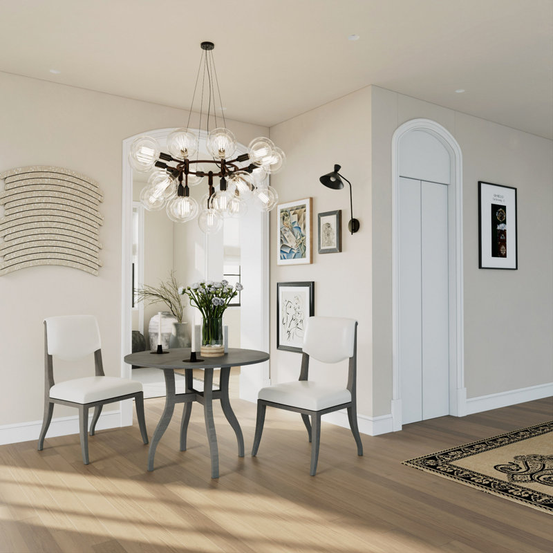 Dining Table Set for 2 Person, Gray