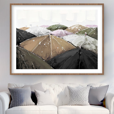 Spring Showers - Reproduction matte encadrée pour le décor de la chambre à coucher