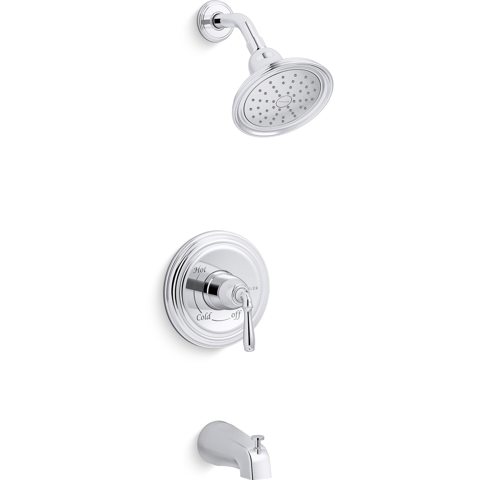 Devonshire 2.5 GPM Tub and Shower Faucet, Polished Chrome