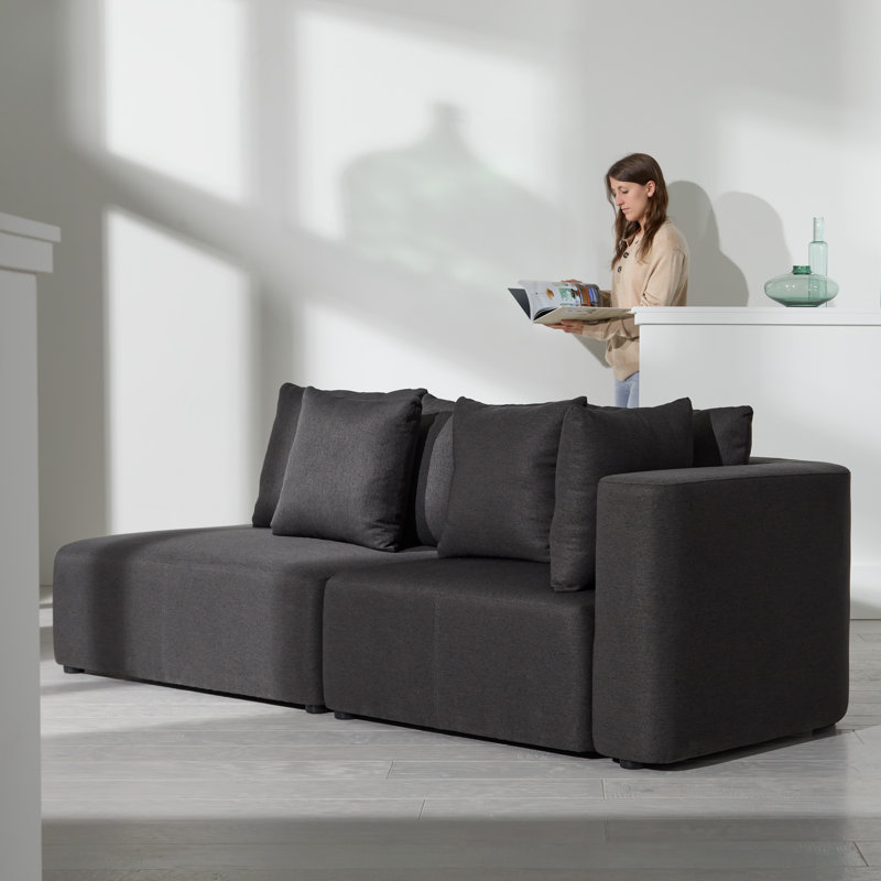 Oscar Upholstered Chaise Lounge, Right
