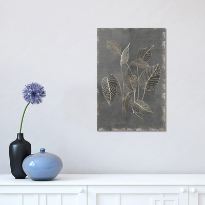 «Gilded Botanical III» par Eva Watts, impression sur toile tendue