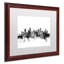 «Vancouver Canada Skyline B&W», impression encadrée-17771766-70580627-70580624