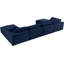 Canapé modulaire en lin avec chaise et repose-pieds Burrows-1024610642