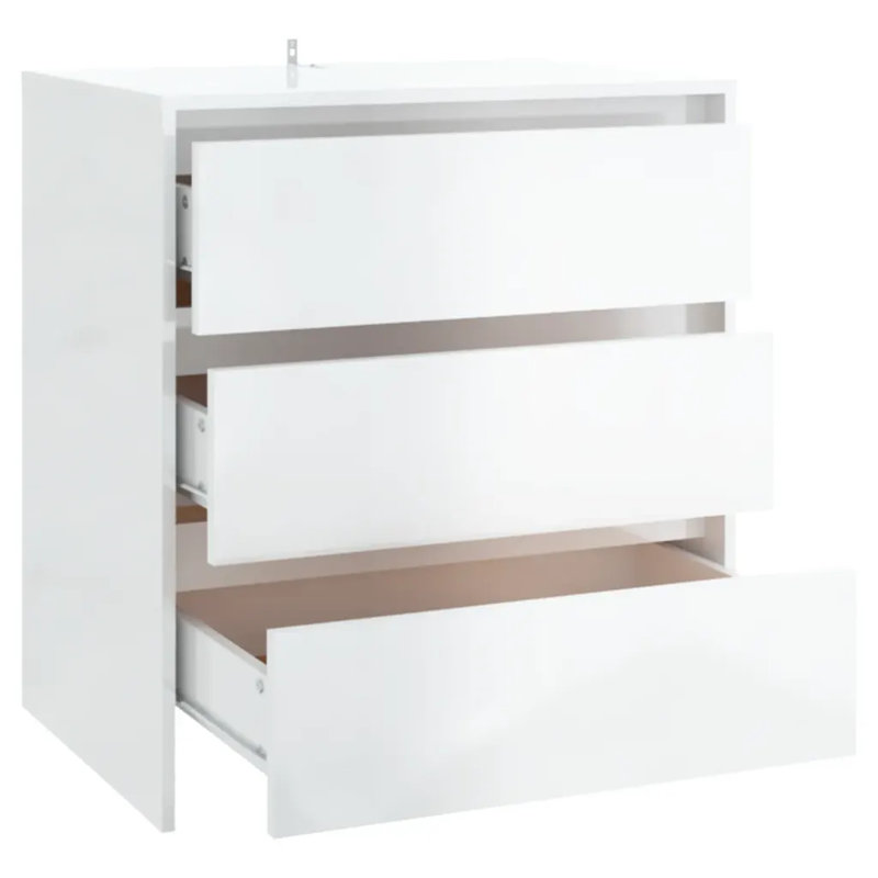Ghianna 70cm Sideboard, Gloss White