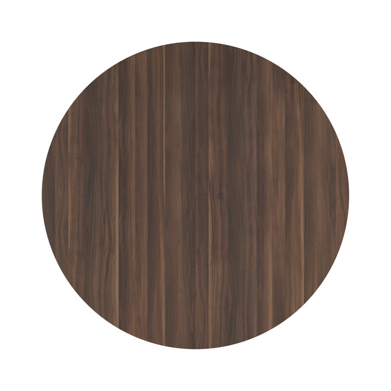 120cm Circle Conference Table, Dark Walnut