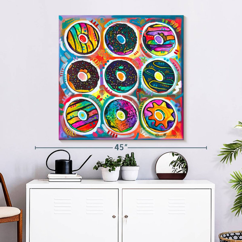 Yarlin Doughnuts Patterns, 33" H x 33" W