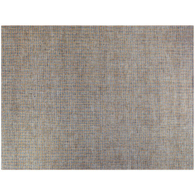 Tapis brun touffeté à la main Plaid